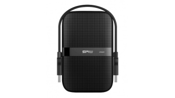 Silicon Power Portable Hard Drive Armor A60 1000 GB USB 3.2 Black