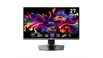 Monitor|MSI|MPG 271QRX QD-OLED|26.5"|Gaming|Panel QD-OLED|2560x1440|16:9|360Hz|Matte|0.03 ms|Swivel|Pivot|Height adjustable|Tilt|Colour Black|MPG271QRXQD-OLED