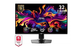 Monitor|MSI|MAG 321UPX QD-OLED|32"|Gaming|Panel QD-OLED|3840x2160|16:9|240Hz|Matte|0.03 ms|Swivel|Pivot|Height adjustable|Tilt|Colour Black|MAG321UPXQD-OLED