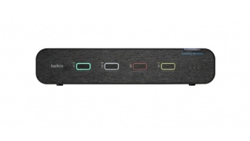 Belkin Universal 2nd Gen Secure KVM Switch, 4-Port, Dual Head, No CAC