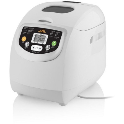 ETA ETA814990000 DELICCA MINI Bread Maker, 600 W, 10 Programs, 1 Pre-set Program for Jam Preparation, 1 Program for Yoghurt Preparation, Whi