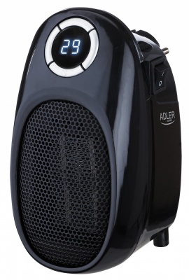 Adler Thermofan - Easy Heater AD 7726 Ceramic 400 W Number of power levels 2 Suitable for rooms up to 32 m² Black