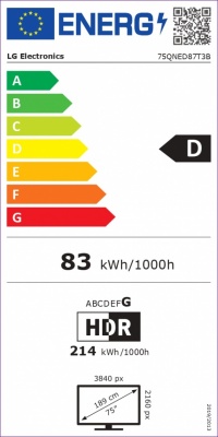 LG 75QNED87T3B 75" (190 cm)  QNED 4K Smart TV