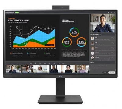 LCD Monitor|LG|27"|Panel IPS|2560x1440|16:9|5 ms|Speakers|Swivel|Pivot|Height adjustable|Tilt|Colour Black|27BQ75QC-B