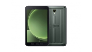 Galaxy | Tab Active5 | 8 " | Green | TFT LCD | 1920 x 1200 pixels | 6 GB | 128 GB | 5G | Wi-Fi | Front camera | 5 MP | Rear camera | 13 MP | Bluetooth | 5.3 | Android | 14