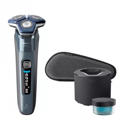 Akcija! PHILIPS Shaver series 7000, Wet&amp; Dry skuveklis (lādējams), zils