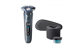 Akcija! PHILIPS Shaver series 7000, Wet&amp; Dry skuveklis (lādējams), zils