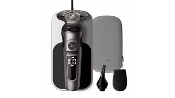 Akcija! PHILIPS Shaver Prestige series 9000 Elektriskais skuveklis mitrai un sausai skūšanai, melns