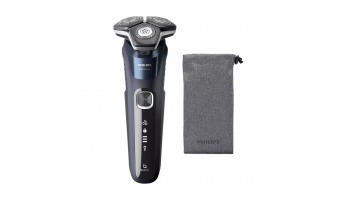 Akcija! PHILIPS Shaver Series 5000, Wet&amp; Dry skuveklis (lādējams), zils