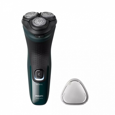 Akcija! Philips Shaver Series 3000X, Wet&amp; Dry skuveklis (lādējams), tumši zaļš