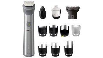 Akcija! PHILIPS Multigroom series 5000 All-in-one trimmeris sejai, matiem un ķermenim, tērauda