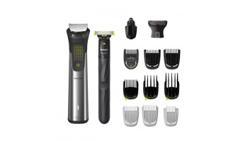 Akcija! PHILIPS Multigroom series 9000 All-in-one trimmeris sejai, matiem un ķermenim, tērauda