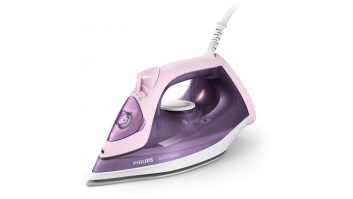 Akcija! PHILIPS 3000 sērijas Tvaika gludeklis, 2200W, violets ar rozā