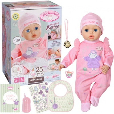 Zapf Creation - Baby Anabell Active Annabell Interactive Doll 43 Cm