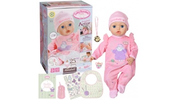 Zapf Creation - Baby Anabell Active Annabell Interactive Doll 43 Cm