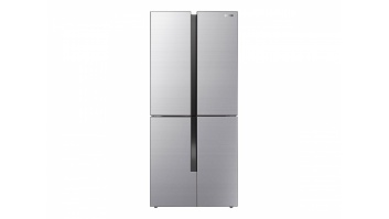 Gorenje NRM8182MX Refrigerator, E, Free standing, Side by Side, Height 182 cm, Net Fridge 278 L, Net Freezer 149 L, Grey