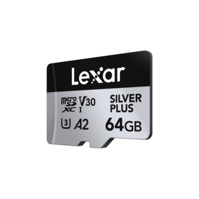 Lexar | SILVER PLUS | 64 GB | microSDXC | Flash memory class 10