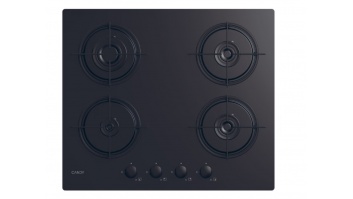 Candy CVW6BB Hob, Gas, Width 59,5 cm, 4 cooking zones, Mechanic control, Black