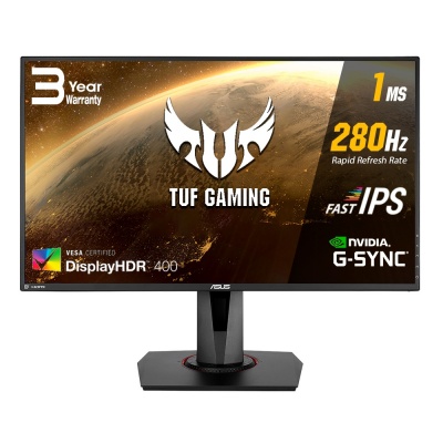 Asus TUF Gaming VG279QM 27 " IPS FHD 16:9 1 ms 400 cd/m² Black HDMI ports quantity 2 x HDMI 2.0 280 Hz