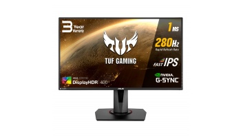 Asus TUF Gaming VG279QM 27 " IPS FHD 16:9 1 ms 400 cd/m² Black HDMI ports quantity 2 x HDMI 2.0 280 Hz