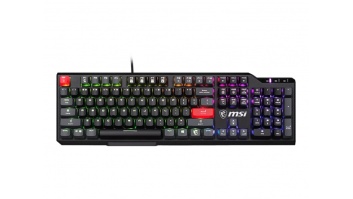 MSI | VIGOR GK41 DUSK LR US | Gaming keyboard | Wired | US | Black | Kailh Red