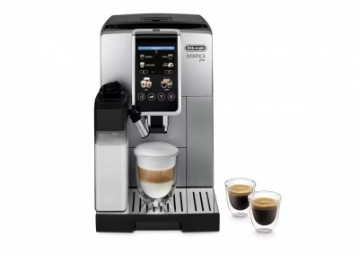 Delonghi | Coffee Maker | Dinamica Plus ECAM380.85.SB | Pump pressure 15 bar | Built-in milk frother | Automatic | 1450 W | Stainless Steel/Black