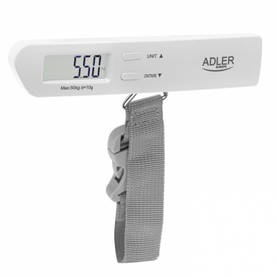 Adler | Travel Luggage Scale | AD 8191 | Maximum weight (capacity) 50 kg | Accuracy 10 g | Grey