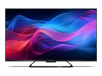 Sharp 43GR8265E 43” (108cm) 4K Ultra HD QLED Smart Google Frameless TV, 144Hz, Dolby Vision IQ, Dolby Atmos, Harman/Kardon