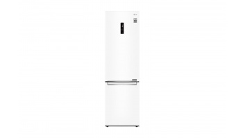 LG Refrigerator GBB72SWDMN Energy efficiency class E Free standing Combi Height 203 cm No Frost system Fridge net capacity 277 L Freezer net capacity 107 L Display 36 dB White