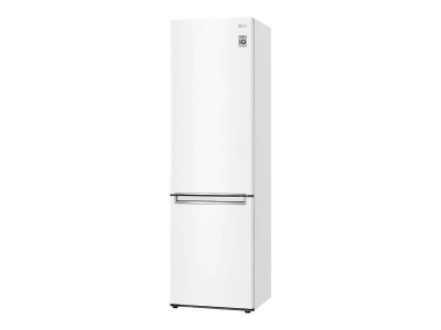 LG | Refrigerator | GBB72SWVGN | Energy efficiency class D | Free standing | Combi | Height 203 cm | No Frost system | Fridge net capacity 233 L | Freezer net capacity 107 L | Display | 35 dB | White