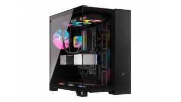 Corsair | Dual Chamber PC Case | 6500X | Black/Obsidian Aluminum | Mid-Tower | Power supply included No