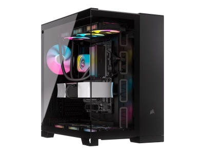 Corsair | Dual Chamber PC Case | 6500X | Black/Obsidian Aluminum | Mid-Tower | Power supply included No