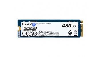 Kingston SSD | DC2000B | 480 GB | SSD form factor M.2 2280 | Solid-state drive interface PCIe NVMe Gen 4.0 (x4) | Read speed 7000 MB/s | Write speed 800 MB/s