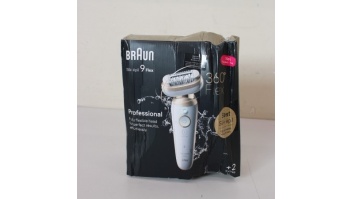 SALE OUT. Braun 9-011 3D Silk-epil 9 Flex Epilator, White/Gold | Braun Epilator | 9-011 3D Silk-epil 9 Flex | Operating time (max) 50 min | Number of power levels 2 | Wet & Dry | White/Gold | DAMAGED PACKAGING