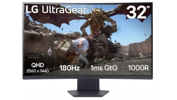 LCD Monitor|LG|32GS60QC-B|32"|Gaming/Curved|Panel VA|2560x1440|16:9|180 Hz|Matte|1 ms|Tilt|32GS60QC-B