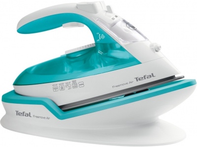 Tefal FV6520E0 Freemove Air Wireless Steam Iron, Water tank 0.25l, Continuous Steam 25g, 2400W, 115g Steam Boost, Cordless technology, Auto-