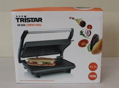 SALE OUT. Tristar GR-2650 Contact Grill, Black | Tristar | Grill | GR-2650 | Contact grill | 700 W | Black | DAMAGED PACKAGING