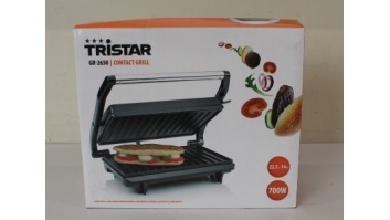 SALE OUT. Tristar GR-2650 Contact Grill, Black | Tristar | Grill | GR-2650 | Contact grill | 700 W | Black | DAMAGED PACKAGING