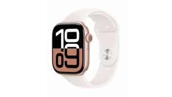 Apple Watch Series 10 GPS 46mm Rose Gold Aluminium Case with Light Blush Sport Band - M/L