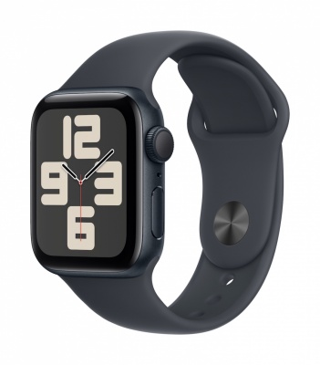 Apple Watch SE GPS 40mm Midnight Aluminium Case with Midnight Sport Band - S/M