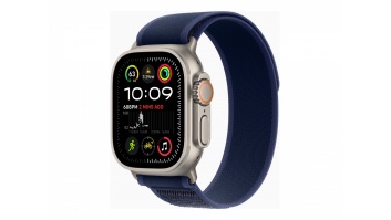 Apple Watch Ultra 2 GPS + Cellular 49mm Natural Titanium Case with Blue Trail Loop - S/M