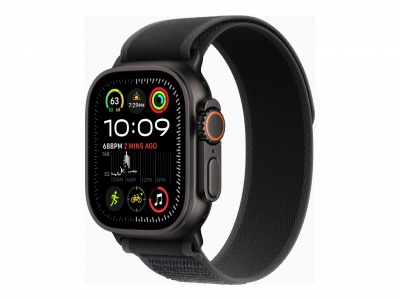 Apple Watch Ultra 2 GPS + Cellular 49mm Black Titanium Case with Black Trail Loop - S/M