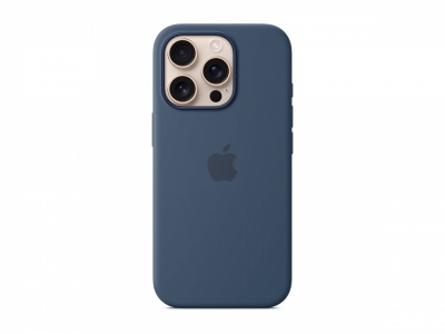 Apple iPhone 16 Pro Silicone Case with MagSafe - Denim