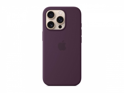 Apple iPhone 16 Pro Silicone Case with MagSafe - Plum