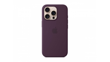 Apple iPhone 16 Pro Silicone Case with MagSafe - Plum