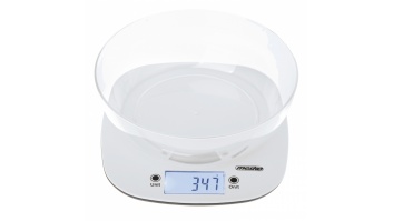 Adler Kitchen Scale with a bowl | MS 3179w | Graduation 1 g | Display type LCD | White