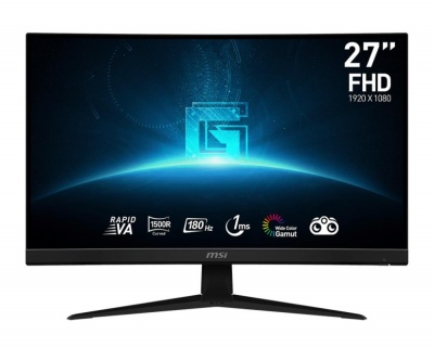 LCD Monitor|MSI|27"|Curved|Panel VA|1920x1080|16:9|180Hz|Matte|1 ms|Tilt|Colour Black|G27C4E3