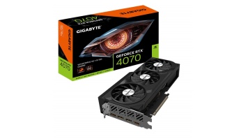 Graphics Card|GIGABYTE|NVIDIA GeForce RTX 4070|20 GB|GDDR6|192 bit|PCIE 4.0 16x|Triple slot Fansink|1xHDMI|3xDisplayPort|GV-N4070WF3OCV2-12GD