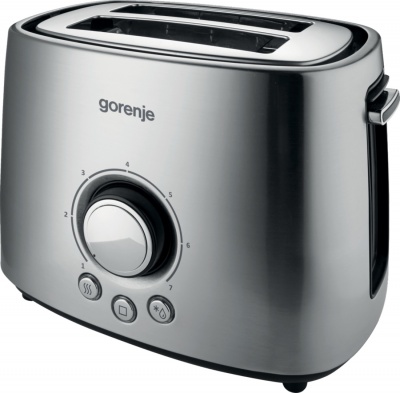 Gorenje | Toaster | T1000E | Power 1000 W | Number of slots 2 | Housing material  Metal | Stainless Steel