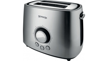 Gorenje | Toaster | T1000E | Power 1000 W | Number of slots 2 | Housing material  Metal | Stainless Steel